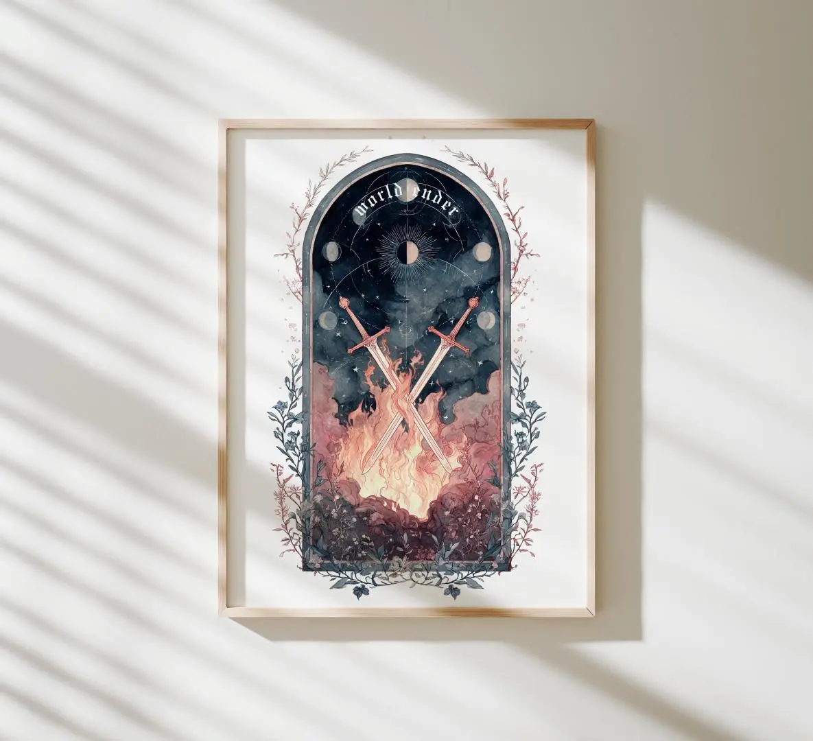 World Ender The Book of Azrael | Samkiel & Dianna | TBOA Art Print | Fantasy Bookish Wall Art | Poster Prints, Easy to Wear, Just
