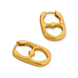 Pop Off In Style Pull Tab Fashion Trend Earrings Lightweight Edgy Elegance with Wink of Sass for Nights Out or Festival Days Versatile Use Statement Piece