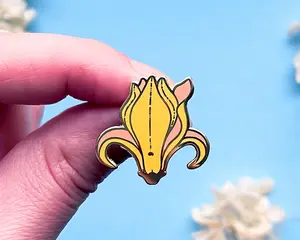 Mini Yellow Magnolia Flower Enamel Pin