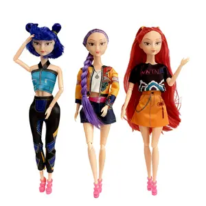 K-Pop Girl Group Dolls: Lumi, Zoe, & Mira - Collectible Figures & Children's Toys (Gift Set) - Little Girls' Favorite Gift vibrant mini