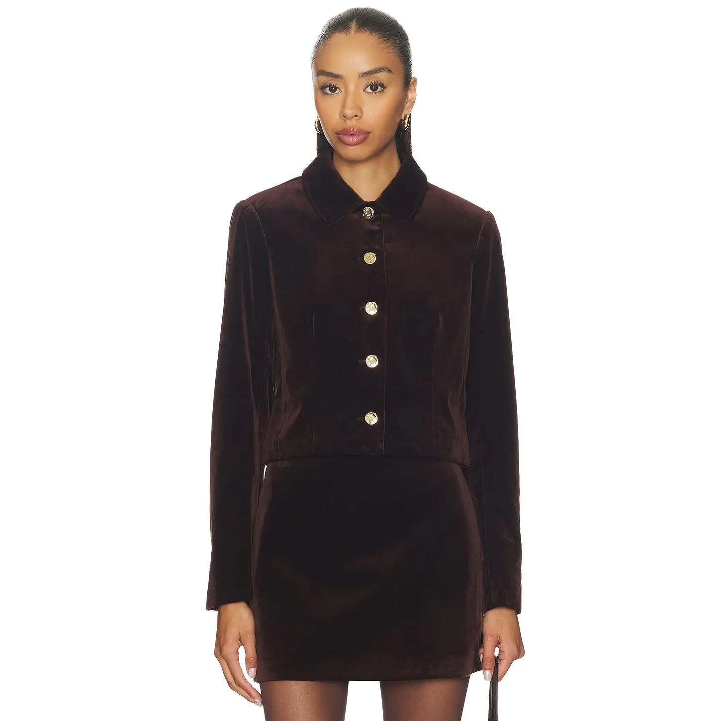 ASTR the Label Vox Jacket in Dark Brown
