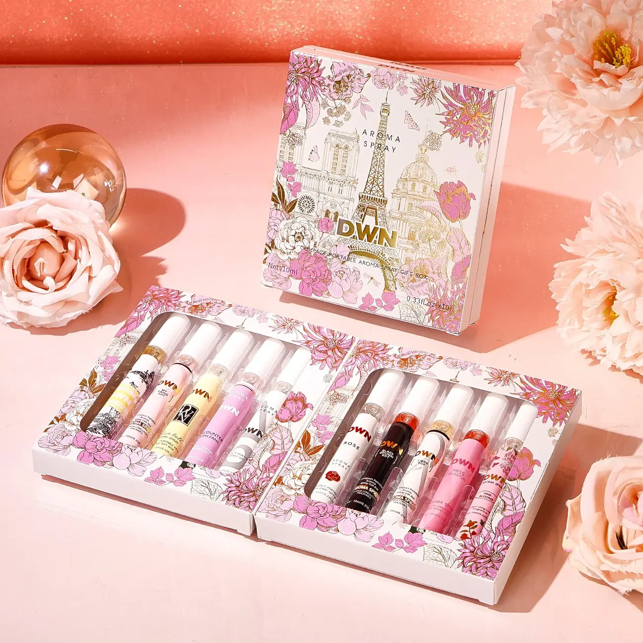 Limited Edition Summer Brazilian Perfume Spray Set, Floral & Fruity Fragrance, 10 Bottles, Fresh Natural Scent, Ideal for Travel, Home, Office, Perfume Gift Sets, Perfume Gift Bundle, Fragrance Gift Pack, Perfumes Set