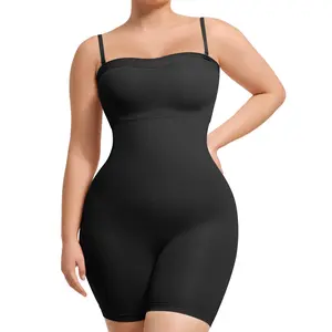 FeelinGirl Women's Shapewear Tummy Control Butt Lifter Body Shaper Seamless Mid Thigh Bodysuits