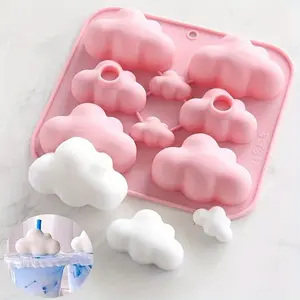 1pc The Cloud-shaped Handmade Silicone Mold for Candles Can Be Used To Make Molds for Candles and Soap Supplies