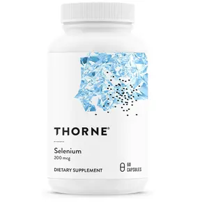 THORNE - Selenium - 200 mcg Selenium Supplement for Antioxidant Support - Supports Thyroid Health, Immune Function & Healthy Aging - Third-Party Certified - Gluten, Dairy & Soy-Free - 60 Capsules