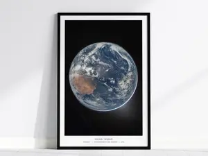 [Sale off up to 50%] [Free ship] [No Frame] Hello World NASA Poster, Artemis II Earth Photo: Blue Marble Print, Reid Wiseman Space Art, NASA Gift, Planet Earth Poster