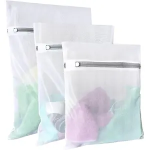Lingerie Bags for Washing Delicates,Small Fine Mesh Laundry Bags,3Pcs(1 Large,1 Medium,1 Small), Durable