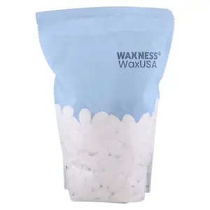 Waxness WaxUSA Coconut Pearl Hard Wax Beads 2.42 lb (1.1 kg) – Rosin Free, Low Temperature, Creamy, For Face & Body – Made in Italy