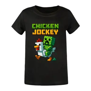 Steve's Lava Chicken Adult T-shirt Chicken Jockey Rider Gaming  T shirt---100% cotton Breathable comfortable--Give him/her a gift chicken shirt design