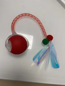 Cat&Dod Dragonfly Tail & Bird Chirps Toy Ball with 3-Mode Smart Motion 360° Bounce & Roll Auto-Sleep Saving Mode for Exciting Playtime