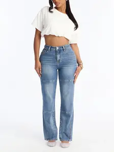 Home Is My Mom Stretch Jeans - Medium Wash