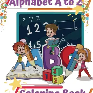 Alphabet A-Z Coloring Book for Kids - Educational Toy for Language Learning