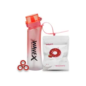 600ml Soft Rose Pink Tritan Water Bottle With 3 Strawberry Aroma Scent Pod