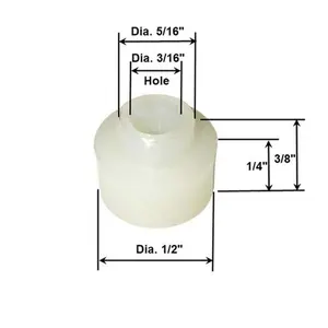 Gordon Glass® Shower Door Nylon Pivot Bushing for Framed Pivot Shower Doors