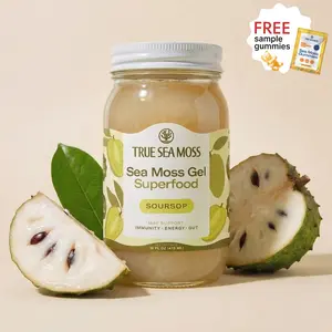 True Sea Moss Soursop Sea Moss Gel – Rich in Essential Minerals & Vitamins – supports vitality