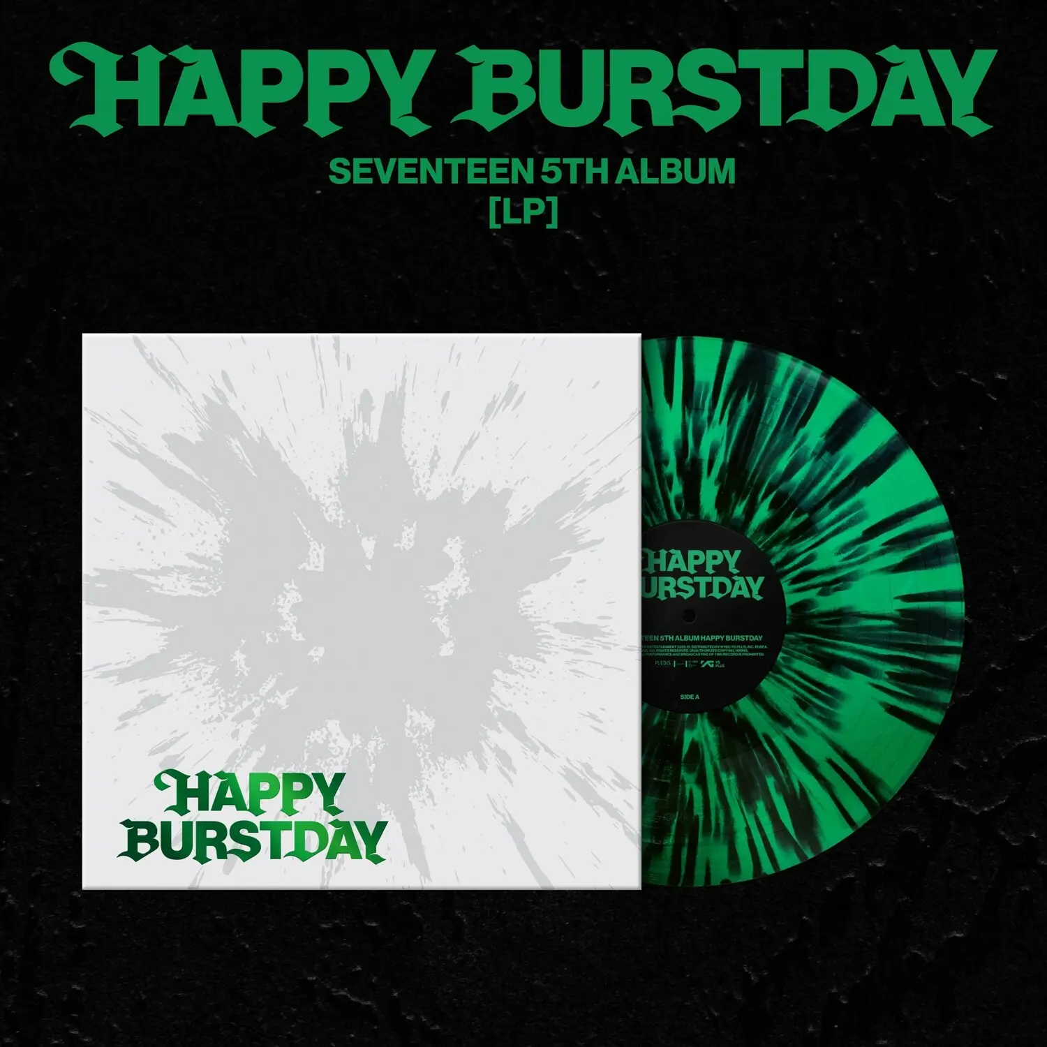 Seventeen - SEVENTEEN 5th Album 'HAPPY BURSTDAY'  [VINYL RECORD - LP] Black, Colored Vinyl, Green, With Booklet, Postcard, Photos, Poster, Stickers