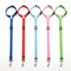 Adjustable Safety Leash/Harness Compatible with Vehicle Headrests, Pet Dog & Cat Seat Belts for Cars