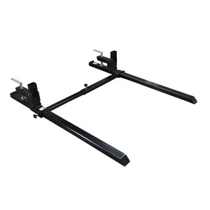 Clamp On Pallet Forks for Tractor & Skid Steer | 1500lb Heavy Duty Loader Fork Attachment