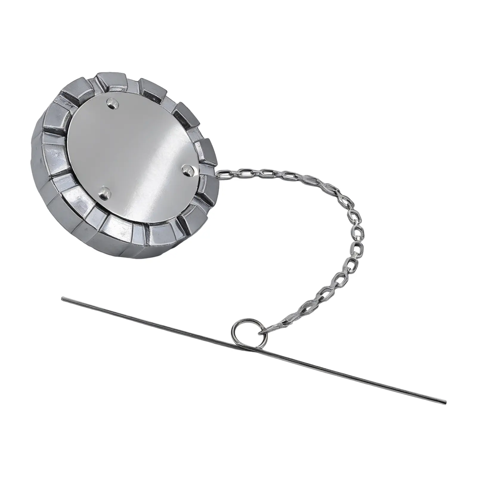Fuel Cap L-11A 3IN-5.5 Non-Locking, Vented, 5-1/2 Threads Per Inch, Aluminum for Trucks