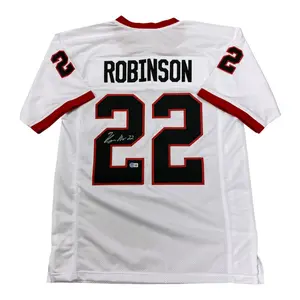 Branson Robinson Autographed Georgia Bulldogs Custom White #22 Jersey  - Beckett Authentic