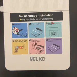 Nelko Pocket PP03 Instant Smartphone Inkjet Photo Printer With 100 Photo Papers, Portable Mini Color Wireless Mobile Printer, Bluetooth Compatible with iOS & Android Devices, Fun Editing App, Ideal Valentine's Day Gift