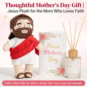 Yelakey Jesus Plush, Jesus Stuffed Doll, Jesus Plushie Toys Christian Stuff Religious Party Favors Gifts for Kids, Religious Gift, Christian Baptism Gift, Thanksgiving Christmas Gift,OutdoorFun