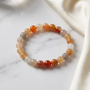 Natural Gemstone Healing Bracelet, 8mm Beaded Stretch Bracelet for Women, Energy Crystal Jewelry for Balance & Meditation, Yoga & Chakra