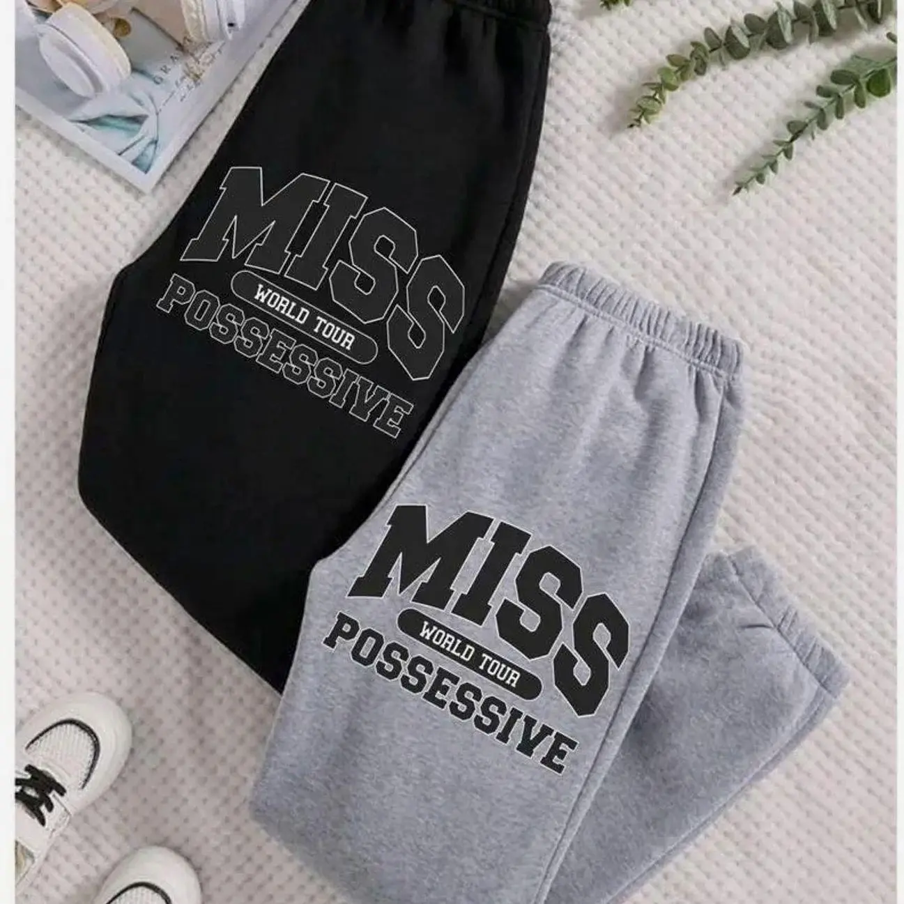 Tatee T8 Sweatpants, Miss Possessive Graphic Jogger Pants For Fans, Unisex Streetwear Joggers, Casual Pants, All Seasons 1