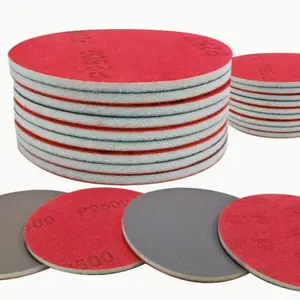 9-Piece 6-Inch Sponge Sandpaper Set, Self-Adhesive Round Design, Car Paint Polishing Tool, Aesthetic Sanding Paper, Automotive Precision Tools