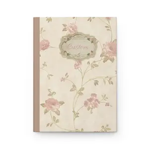 Personalized Coquette Gift Floral Journal | Elegant Vintage Notebook | Soft Pink Cottagecore Diary | Custom Name Journal