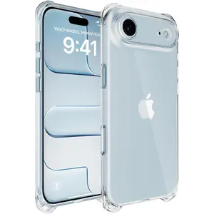 TIMOVO Clear iPhone 17 Air Case – Shockproof Anti-Scratch Slim Transparent Bumper (6.5”) TiMOVO