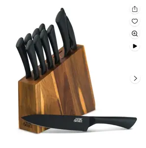 Thyme & Table Knife Set, 13-Piece Kitchen Slim Block Stainless Steel Knife Set