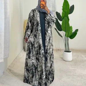 3-Piece Grey Sets Abaya for Women Stylish and Comfortable Abaya with Elegant Design Perfect for Everyday Wear