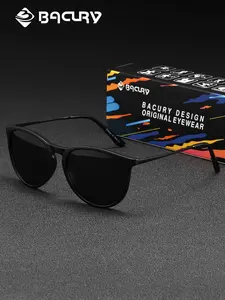 BACURY Classic Tortoiseshell Color Scheme Men'S Polarizing Sunglasses Cat Eye Frames Daily Travel Uv Protection Beach Vacation Driving Reduces Glare Travel Essential