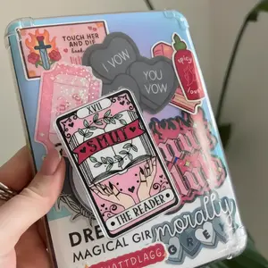 Smut The Reader Tarot Card Phone Grip, Bookish Kindle Holder, Magnetic Pop Socket, Magsafe Phone Accessory, Book Lover Gift