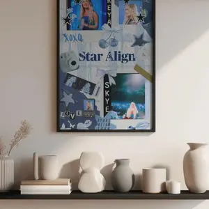 Freya Skye Stars Align Tour Poster - Aesthetic Concert Collage, Fan Art Wall Decor