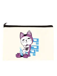 Dandadan Okarun Anime Momo Ayase Print Makeup Bag Travel Toiletry Organizer Pouch Female Canvas Zipper Cosmetic Bags Best Gift