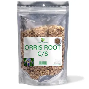 Herb To Body Orris Root C/S | Cut & Sifted | Iris Germanica | Wildcrafted | 4oz