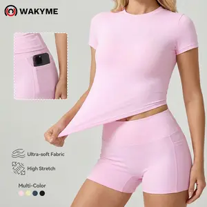 Women’s Yoga Set 2 Piece Quick Dry Slim Fit Workout Outfit Gym Fitness Activewear