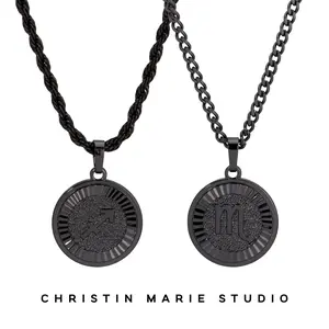Midnight Zodiac Necklace (Unisex)