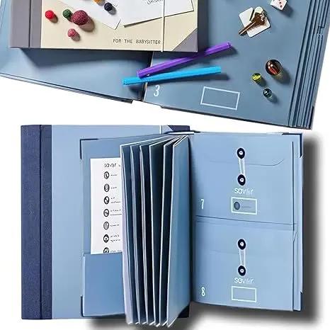Accordion File Organizer Manila Pocket Document Folder for Passports, Birth Certificates & Important Papers, Office & Home Storage,Important Documents,Home Office,Multi Pocket