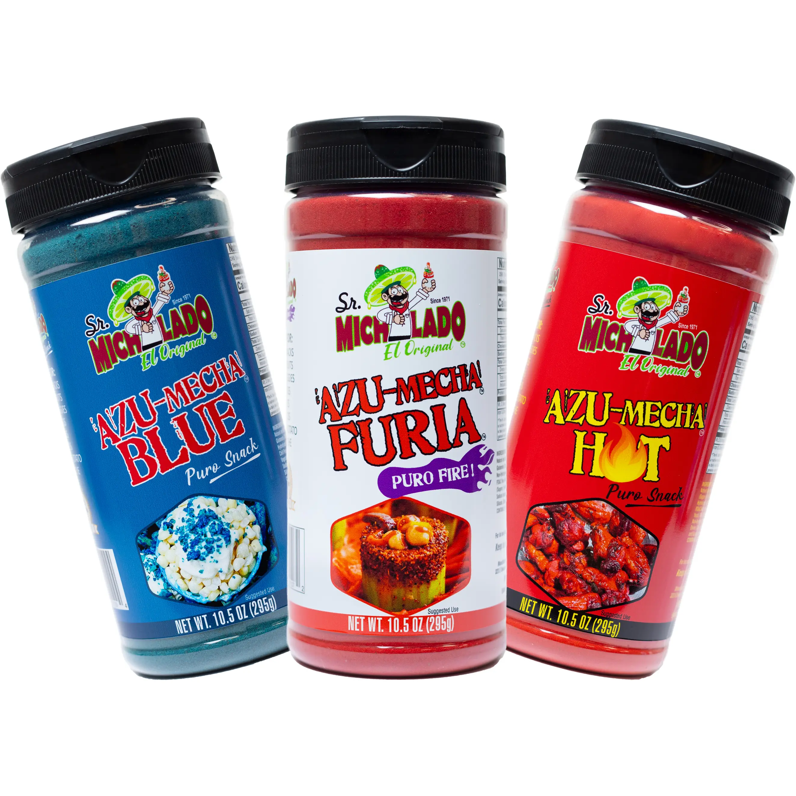 Snack BUNDLE Seasonings (3pk) Azu-Mecha Furia - Azu-Mecha Blue - Azu-Mecha Hot -...