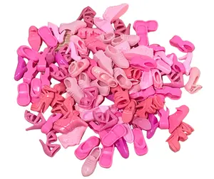50 Pairs of Lt. Pink Mix Fashion Doll Shoes - Perfect Doll Accessories for Stylish Looks