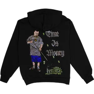 Time is Money Rhinestone Hoodie (Premium)