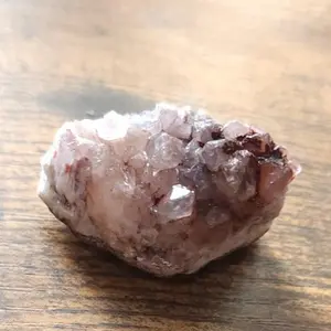 Purple Crystal Cluster with Natural Manganese Coloration