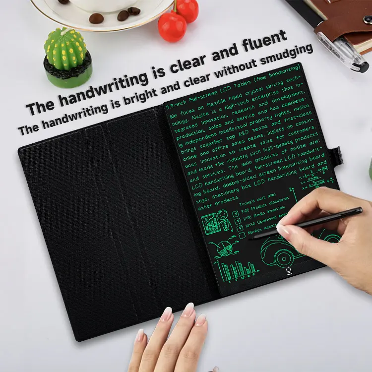 Unisex Kids' 11.5-in ABS Paperless Notepad Digital LCD Writing Board - Eye-Care Glare-Free Screen, Built-In CR2025 Year-Long Lithium Batteries, Safe Comfortable Surface, 1-Click Clear, Secure Slide Lock, Lead-Free Educational Arts & Crafts Toy