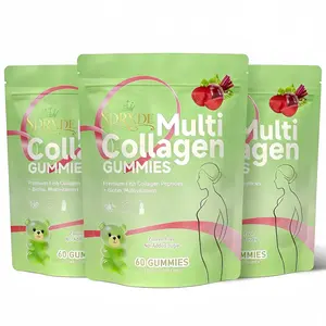 SDRXDE 3-Pack Multi-Collagen Chewable Gummies (60 Count) - Premium Fish Collagen Peptides, Biotin, Omega-3, Gluten-Free, Sugar-Free, Vegan Dietary Supplement for Skin Care, Healthy Hair, Nails & Healthcare Support Strawberry Multi-Mineral Feminine product