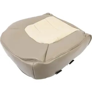 Beige Driver Side Seat Bottom Cover Compatible with 2003-2006 Ford Expedition Eddie Bauer 4x4 2WD Vinyl Artificial Leather Seat Cushion Replacement