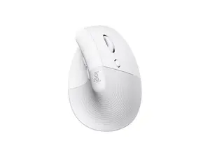 Logitech Lift for Mac Wireless Vertical Ergonomic Mouse - Optical - Bluetooth - No - Off White - 4000 dpi - 6 Button(s)