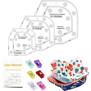 Bowl Cozy Template 3 Sizes, Sewing Patterns Quilting Templates, Quilting Rulers and Templates, Bowl Cozy  for DIY Art Crafttemplate